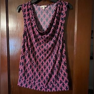 BANANA REPUBLIC Navy and pink Tank Top - medium